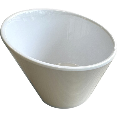 Ravier oblique Blanc mélaminé ø=12cm| 30