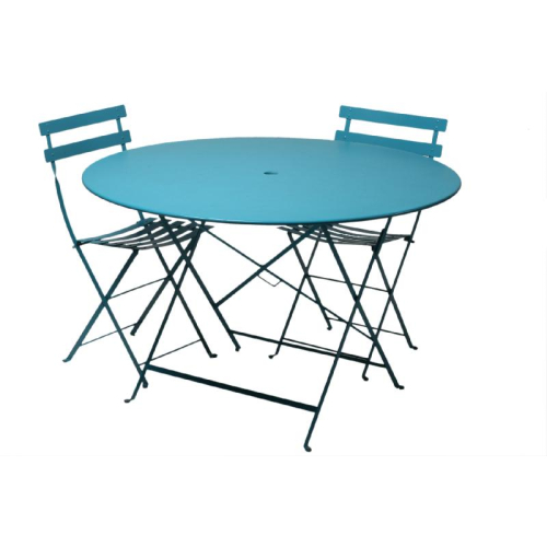 Table Bistrot Turquoise ronde ø=117cm