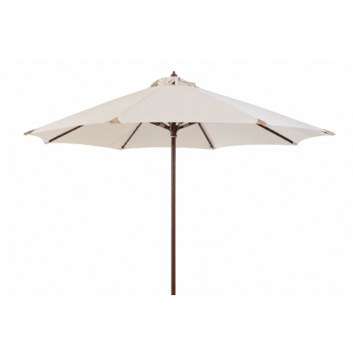 Parasol écru armature bois ø=350cm